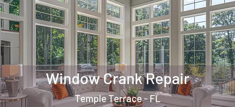  Window Crank Repair Temple Terrace - FL